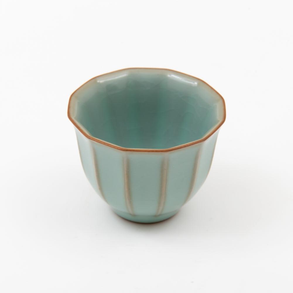 汝窯の茶杯 棱形杯 50ml
